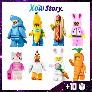 Đồ chơi lắp ráp mô hình nhân vật Hello Kitty nhiều phân loại nhân vật ngộ nghĩnh (có in lưng)