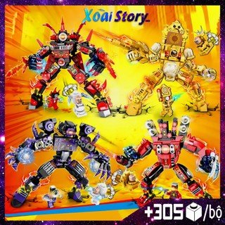 Đồ chơi lắp ráp mô hình Skibidi Toilet Titan mã 3069 các nhân vật trong game Skibidi Toilet +305chi tiết/bộ