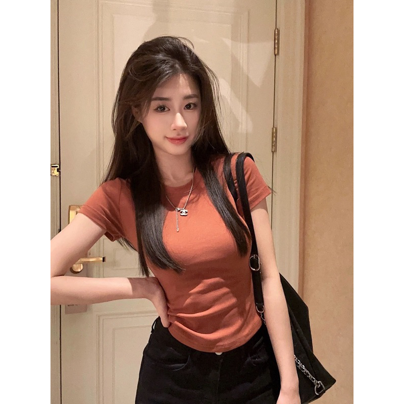 Áo Thun Trơn Body, Áo Babytee Thun Nữ Ngắn Tay Chất Tăm hàn cotton Mềm Mát ( Có Áo Bigsize) | BigBuy360 - bigbuy360.vn