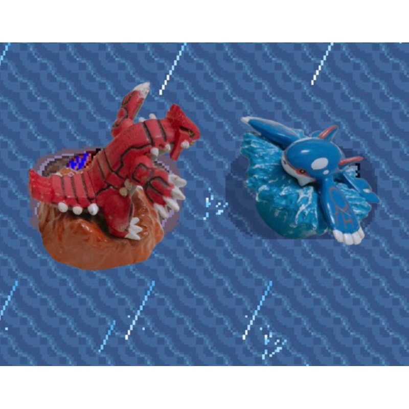 POKEMON TOMY KYOGRE VS GROUNDON- MÔ HÌNH - QUÁI VẬT BỎ TÚI