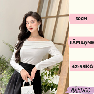 Áo thun nữ trễ vai 1 bên sexy, Áo kiểu nữ thiết kế lệch vai form hàn nữ tính chất thun tâm MĂMDOO