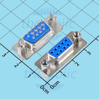 Cổng db9 cái 9 chân thẳng 2 hàng hàn pcb//5