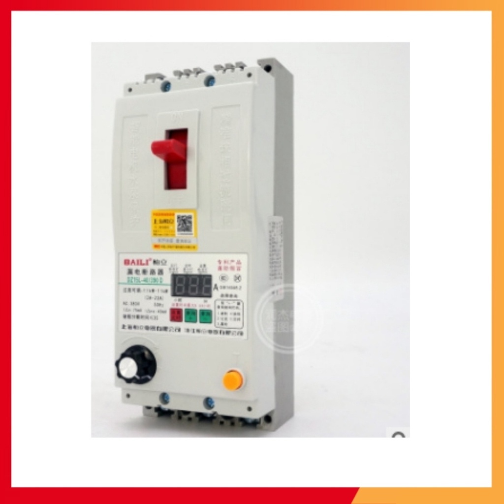 Át chống mất pha baili ,CB bảo vệ quá tải động cơ 3 pha 380v  át chống mất pha baili 40A/63A/100A