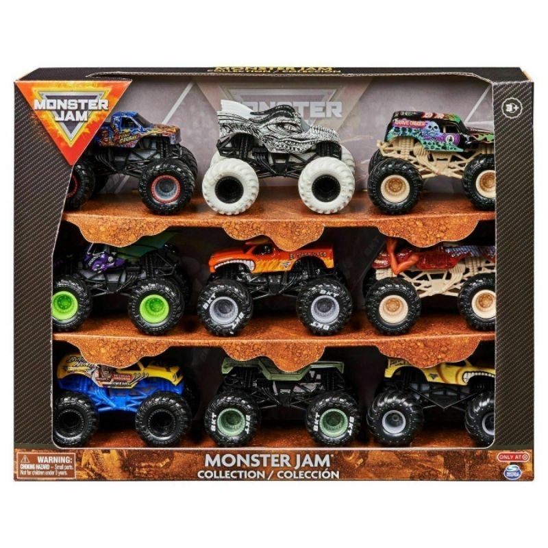 Bộ 9 xe Monster Jam Collection tỉ lệ 1:64