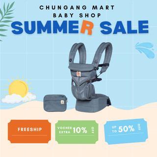 Địu em bé trợ lực 4 tư thế,thoáng mát cho bé từ 0 - 24 tháng tuổi ergobaby omni 360