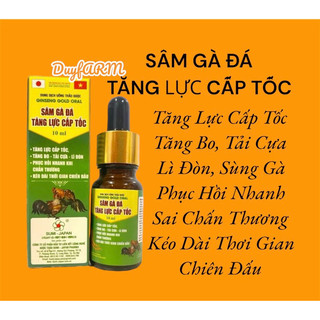 Sâm gà đá tăng lực cấp tốc lọ 10ml sumi-japan dung dịch uốn thảo dược gingseng gold oral gia súc gia cầm
