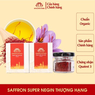 Combo nhụy hoa nghệ tây saffron Kingdom Herb chính hãng thượng hạng 1g x 2 hộp - KQ