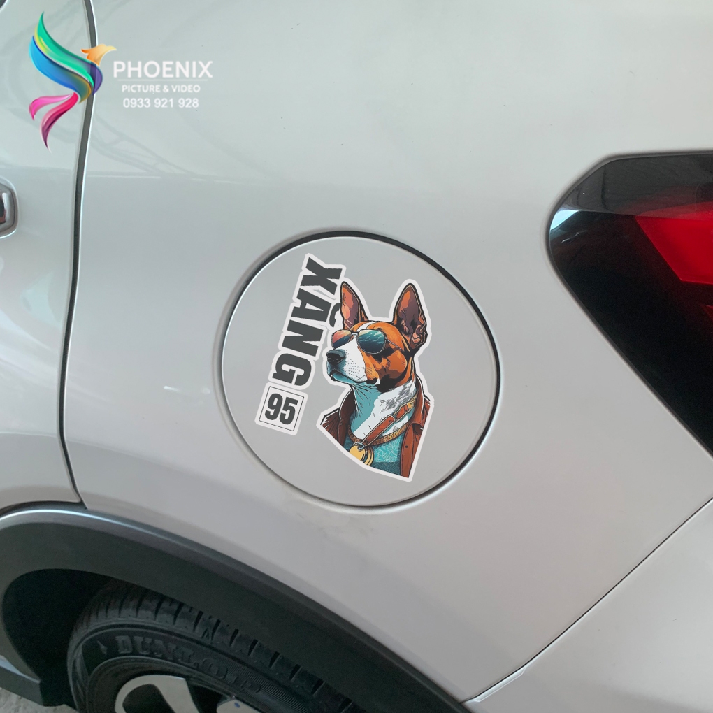 Tem nhựa dán nắp bình xăng, cảnh báo đổ xăng A95, đổ dầu Diesel cho xe hơi