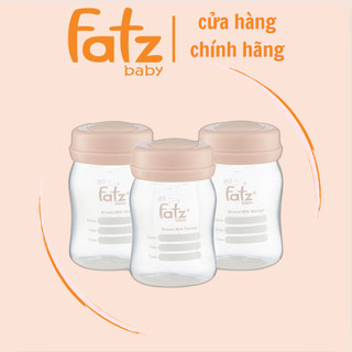 Bộ 3 bình trữ sữa FATZBABY FB0120N 150ML cổ rộng sử dụng được trong lò vi sóng tủ đông