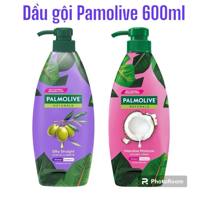 Mẫu mới CHÍNH HÃNG PALMOLIVE DẦU GỘI XẢ 2in1 CHIẾT XUẤT THIÊN NHIÊN CHAI 600ML