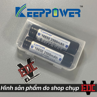 Pin sạc 16650 KeepPower 2500mah (Thích hợp dùng với các loại đèn pin Mỹ trên thị trường hiện nay)
