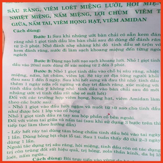 Tinh Dầu Răng Miệng Dạ Thảo Liên 20ml