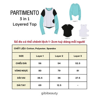 Áo PARTIMENTO 3 in 1 Top