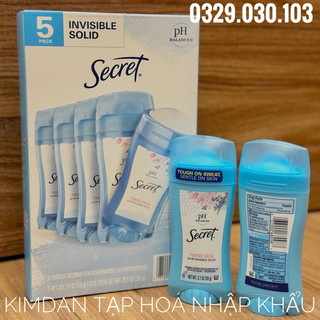 Lăn khử mùi sáp secret 59g sáp trắng power fresh
