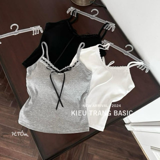 Áo 2 dây nơ ngực có mút qcl1