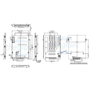 S-PP-7P Khay Cắm Sim 7 Chân Push-Push//7