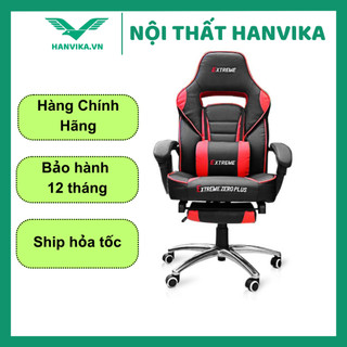 Ghế game extreme zero plus xoay ngả lưng 170 độ chỉnh cao thấp ghế gaming stream văn phòng - màu đỏ