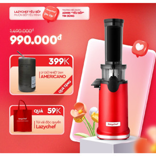 Máy Ép Chậm Mini 3S LC02ME Lazychef, Công Nghệ Ép Lạnh, Làm Kem Ép Trái Cây