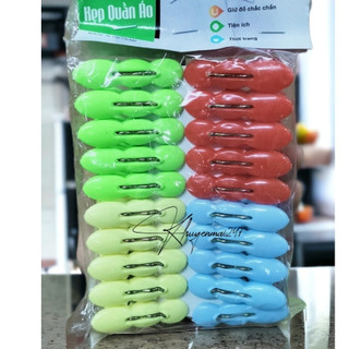 Combo 20 kẹp quần áo nhựa