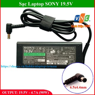 Sạc Laptop SONY Vaio 19.5V - 4.7A Kèm dây nguồn (Mới 100%)