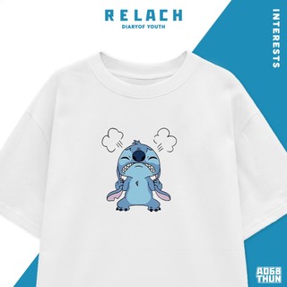 Áo Thun Nam Nữ Form Rộng Cotton Tay Lỡ , Áo Phông  Relach Cổ Tròn Basic Tee Oversize Trend Hè - Stitch