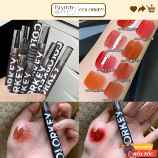 (HOẢ TỐC) Son Tint Bóng Siêu Lì COLORKEY Air Lip Glaze Mirro Phiên Bản 2.5 Nâng Cấp Mới Nhất