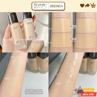 (HOẢ TỐC) Kem Nền Kiềm Dầu, Che Khuyết Điểm Hoàn Hảo, Lâu Trôi ZEESEA Silky Lasting Foundation 30g