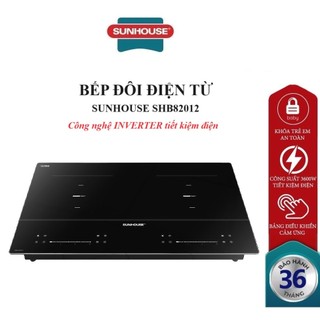 Bếp đôi điện từ sunhouse shb82012_công nghệ inverter tiết kiệm điện