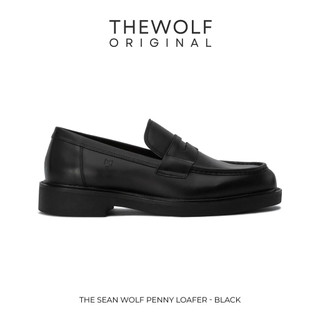 Giày Lười Nam Nữ THEWOLF SEAN PENNY LOAFER - Đen