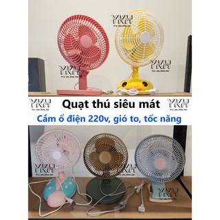 Quạt thú siêu mát, điện 220v, mini 25w