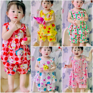 [ĐÙI] COMBO 5 BỘ TOLE BÉ GÁI SÁT NÁCH  QUẦN ĐÙI NGẪU NHIÊN 8-40kg -SÁT NÁCH GÁI