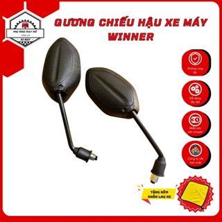 Gương xe máy Winner V1, kính chiếu hậu chất lượng cao - PKXM 3AESHOP