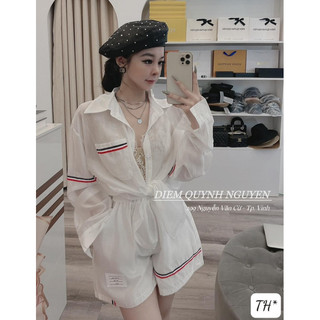 Set bộ sơmi giấy viền thom siu cấp