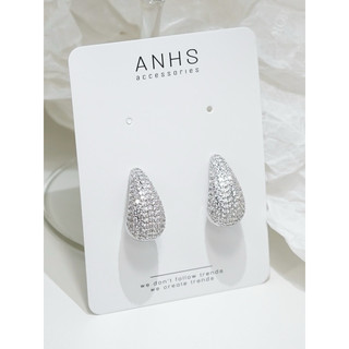 Bông tai giọt nước đính full đá nadiya | anhs accessories