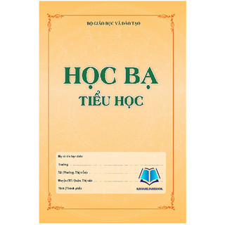 Sách - Học bạ tiểu học