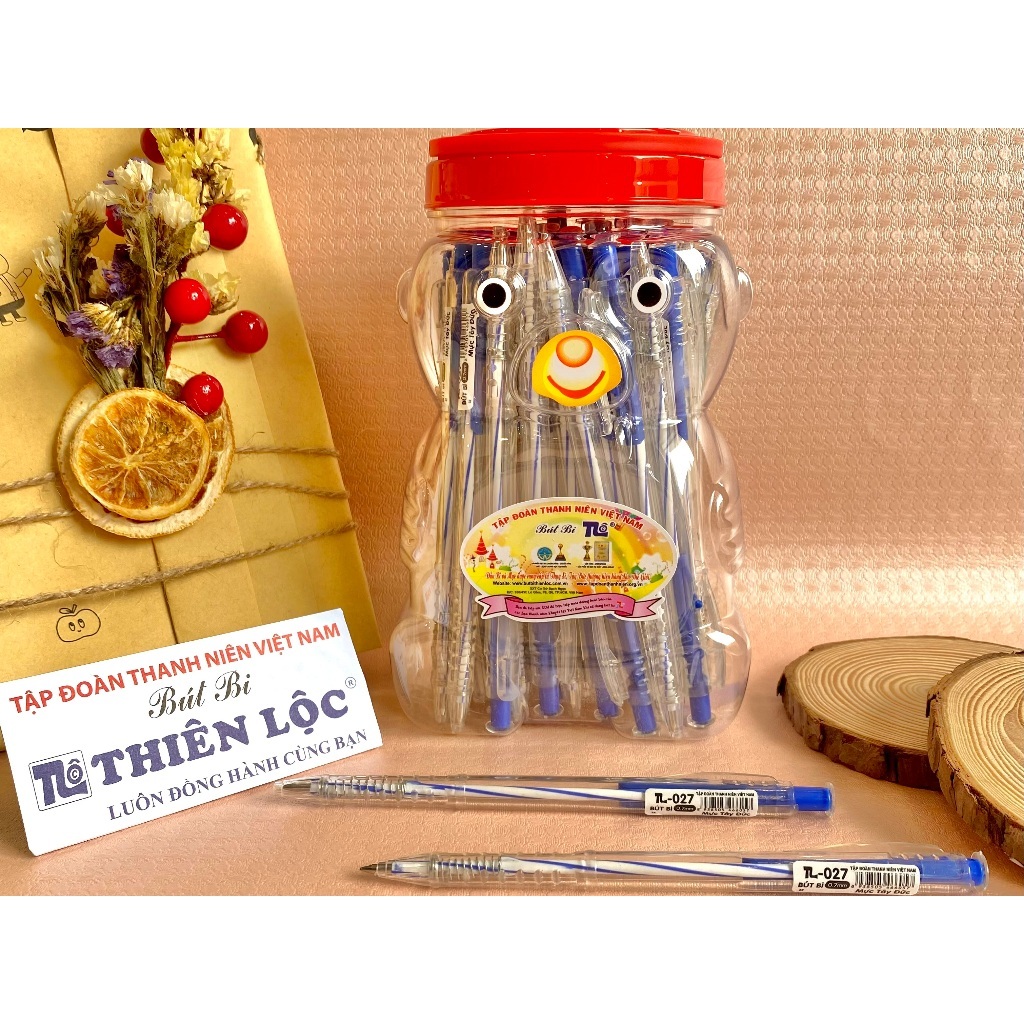 [AIHAO-207] HŨ 50 CÂY Bút Bi Aihao DF/ĐTL MỰC XANH/ĐỎ/ĐEN