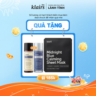 Dear, Klairs nước hoa hồng Supple Preparation Toner 30ml + 1 MASK midnight