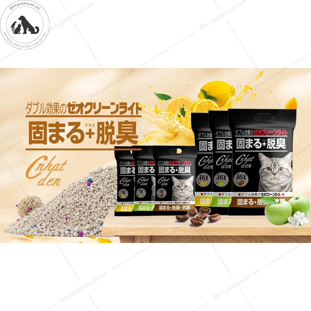 Cát Vệ Sinh Cát Đất Sét Nhật Đen Moon Cat CDS004 9L