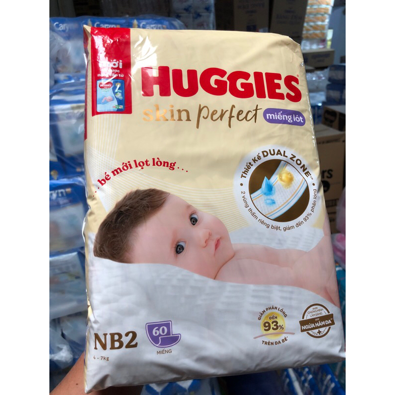 Miếng lót sơ sinh Huggies NB2 - 60