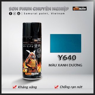 Samurai y640 - sơn xịt xe máy màu xanh dương chai 400ml