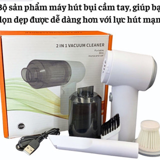 Máy hút bụi cầm tay mini có sạc usb vacuum cleaner 2in1