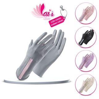 Găng Tay Chống Nắng UPF50+ Chống Tia UVA UVB Mỏng Nhẹ Thun Lạnh Thoáng Khí Chống Trượt Lái Xe Mở Đầu Ngón Tay Cảm Ứng