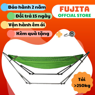 Bộ Võng Xếp Khung Sắt Sơn Tĩnh Điện Phi 32 Tiến Đạt Kèm  Lưới Cán Thép