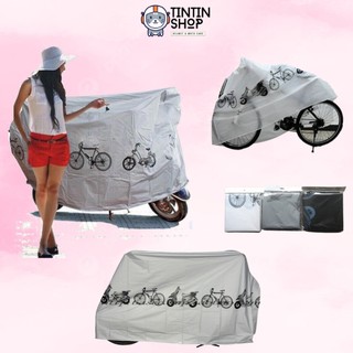Bạt Trùm Xe máy, Xe đạp Chống Mưa - Nắng (Loại Đẹp) - M01