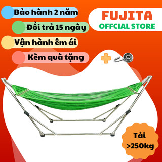 Võng Xếp Khung INOX Kèm Lưới Võng Hòa HẬU (Size Lớn)
