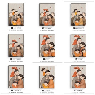 Tranh canvas NEW928 tranh gia đình trang trí phòng khách, phòng ngủ,.