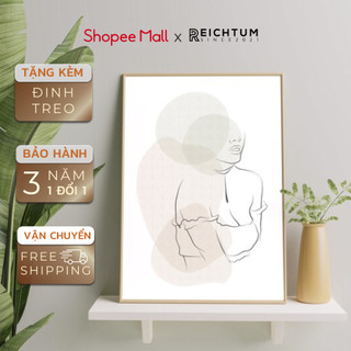 Tranh treo tường canvas tráng gương SET1 của REICHTUM - Phòng khách/ Decor nhà ngủ/ Chất liệu bền bỉ