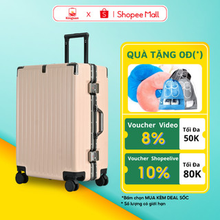 Vali Khung Nhôm Kingsun KS-066 Size 20/24 Khoá Sập Cao Cấp