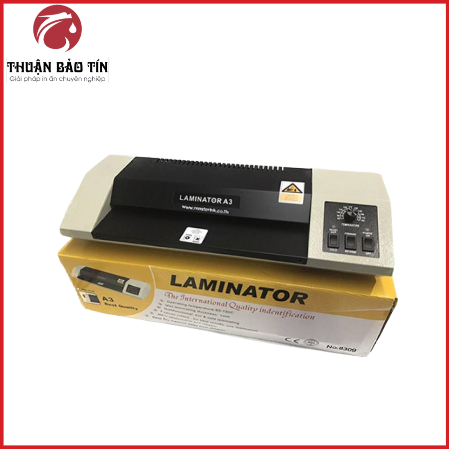 Máy Ép Plastic Laminator A3 - 330C Rulo Xám Chống Dính