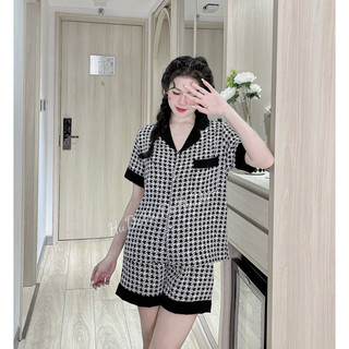 Đồ Bộ Lụa Mango Mới Áo Cộc Quần Đùi